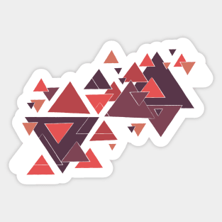 Modern Abstract Triangle Pattern Sticker